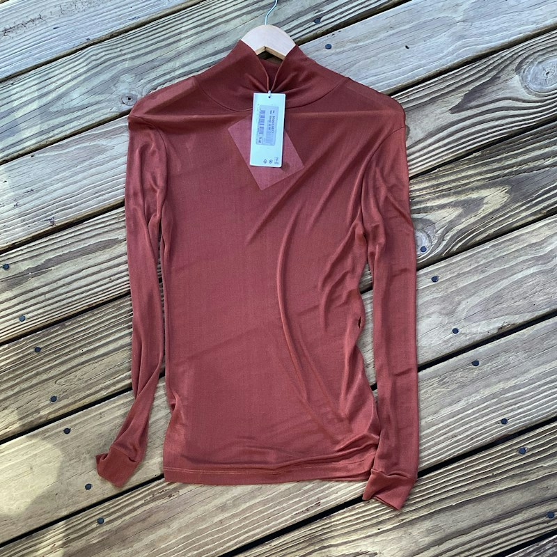 Maison Margiela Turtleneck Top Rust