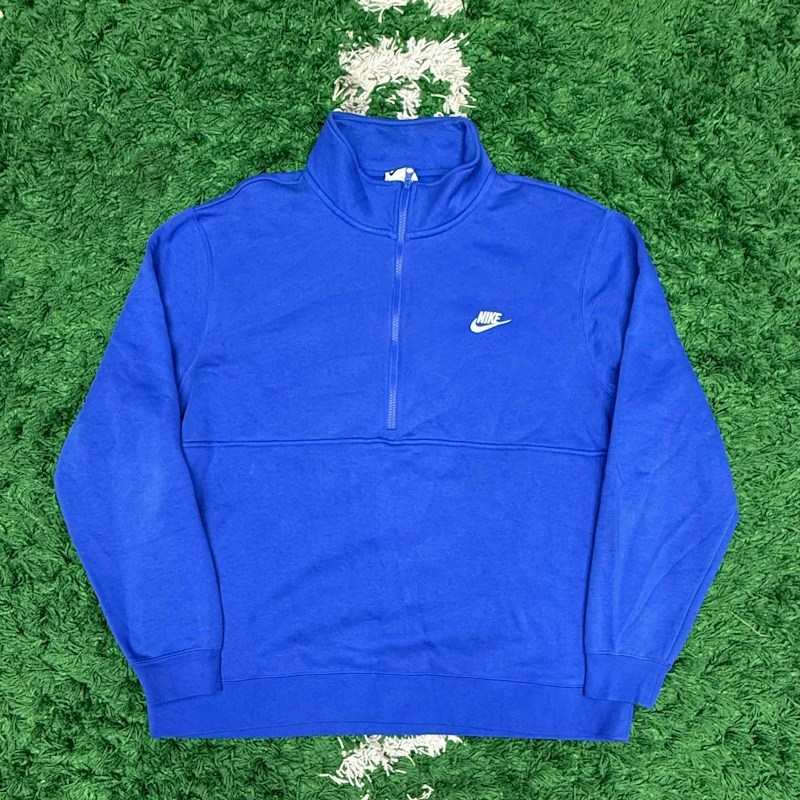 Nike Quarter-Zip Pullover Sweatshirt Blue