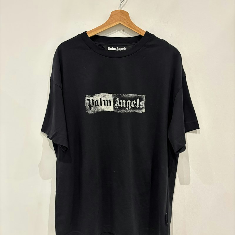 Camisa Palm Angels Stamp Logo Negro