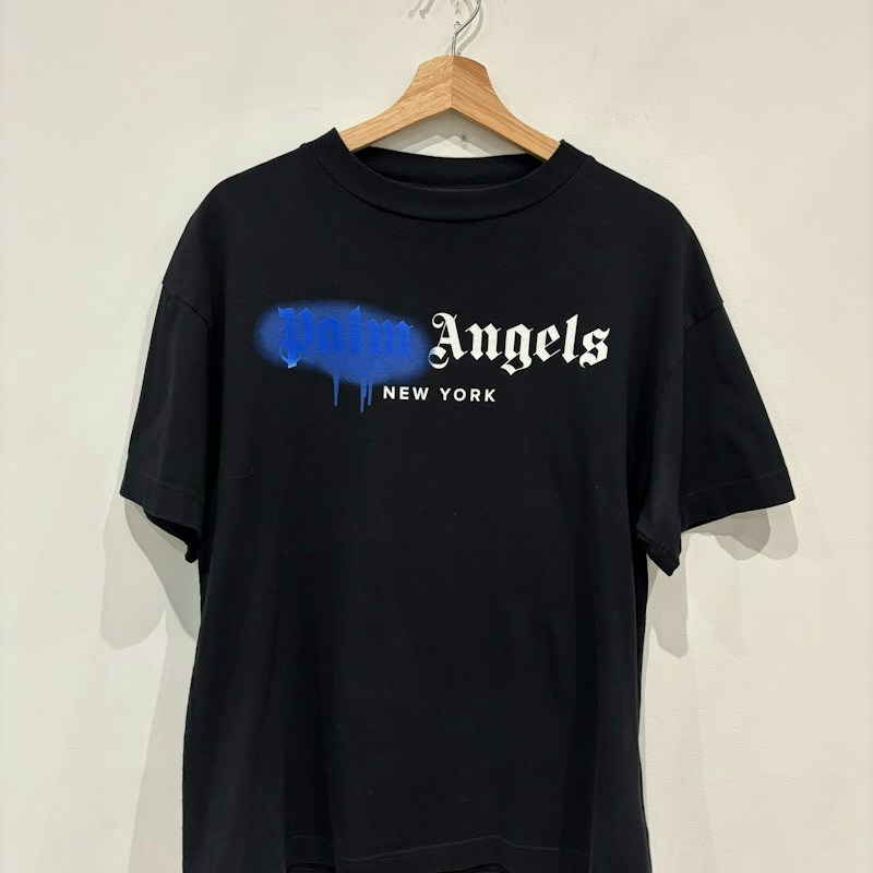 Palm Angels New York Spray Logo T-Shirt Black