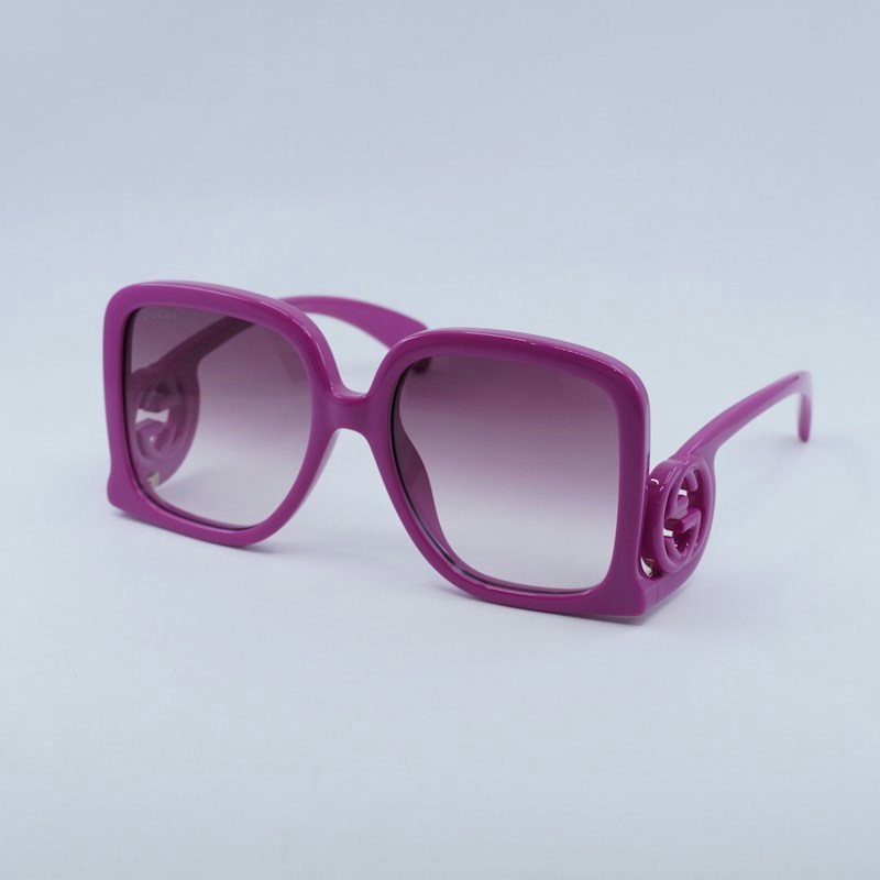 Occhiali da sole Gucci GG1326S 004 Square Fuxia/Violet Gradient