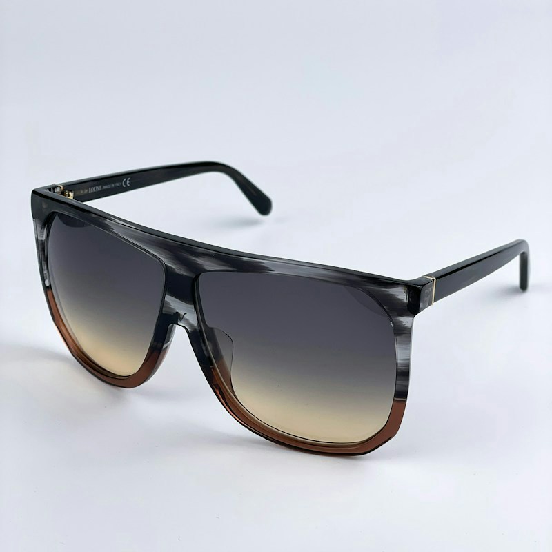 Loewe FILIPA Shield Sunglasses Transparent Grey Gradient Smoke