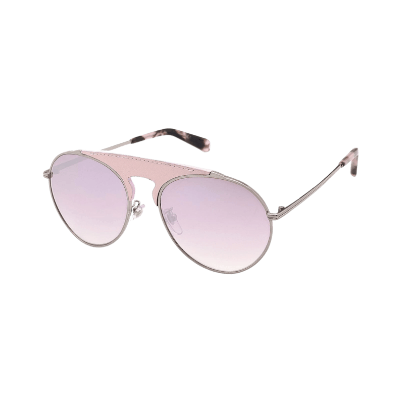 Loewe Pilot Sunglasses Pink Leather Bordeaux Mirror