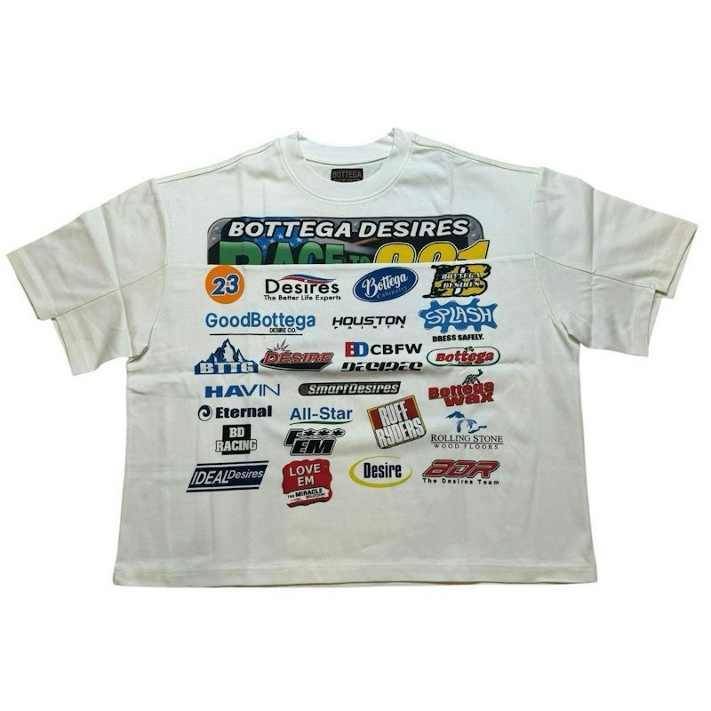 Bottega Desires Race to 321 T-Shirt White