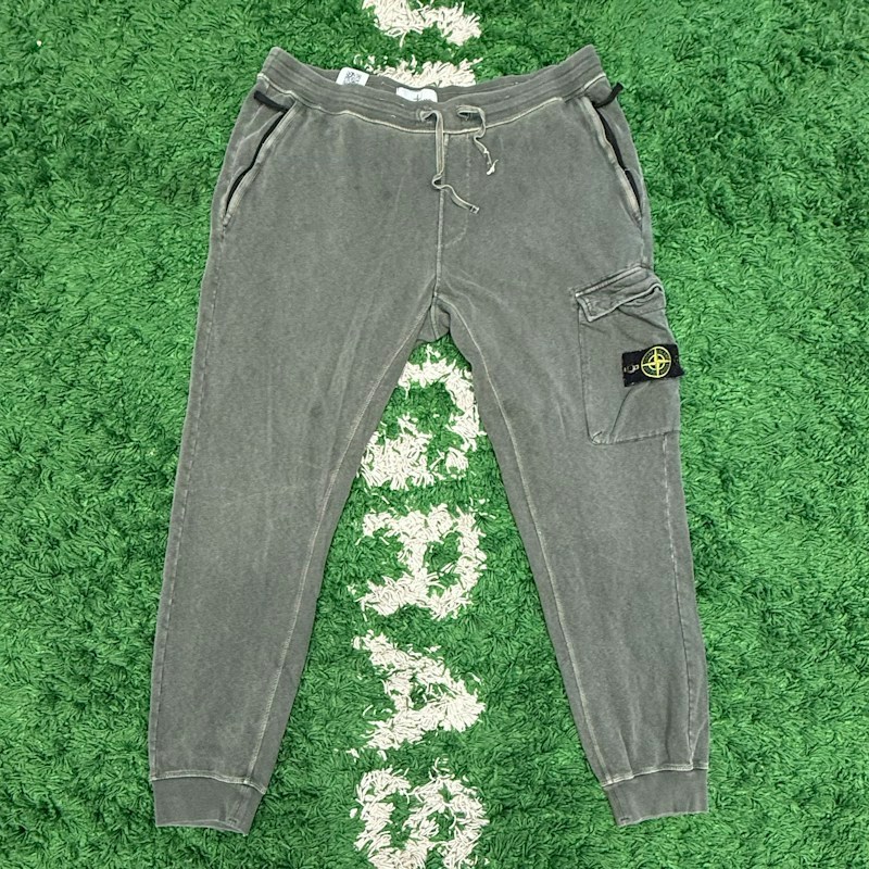 Stone Island Cargo Sweatpants Sage Green