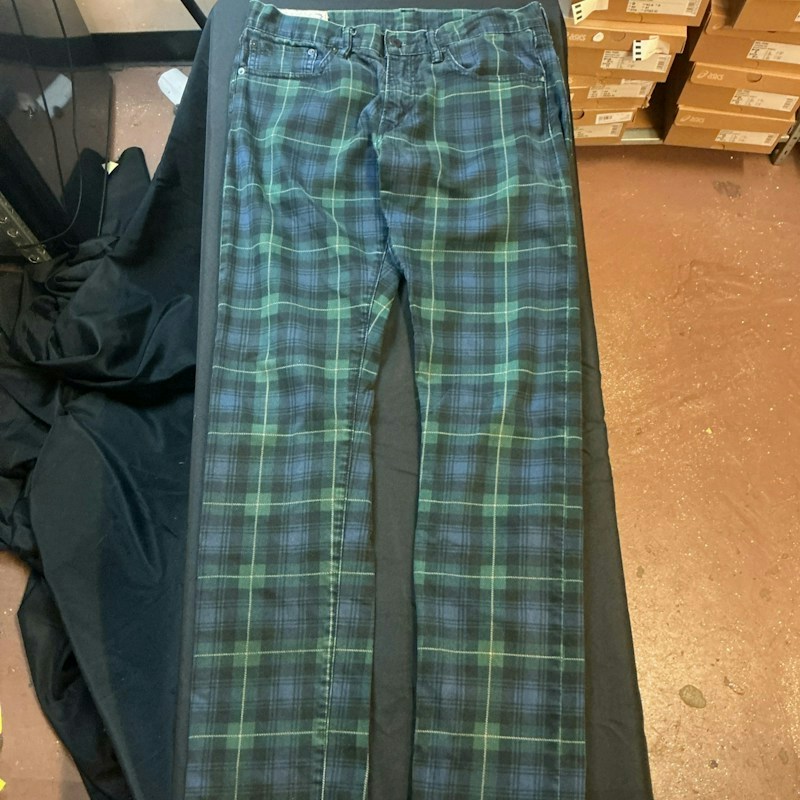 Polo Ralph Lauren Plaid Pants Green Blue
