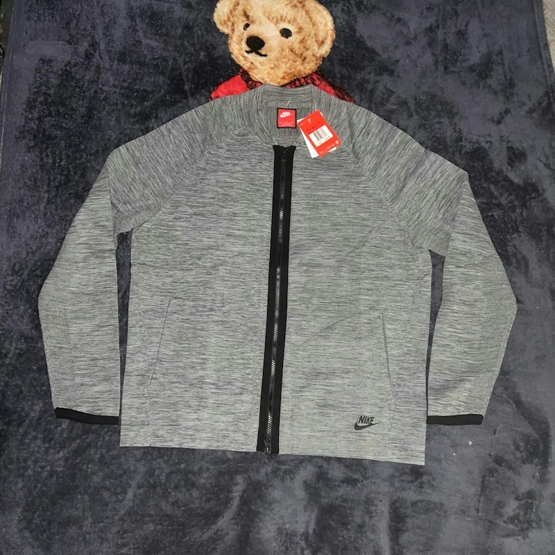 Blouson bomber Nike Tech Knit gris