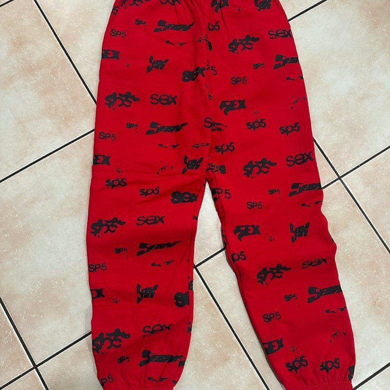 SP5DER Sweatpants Red