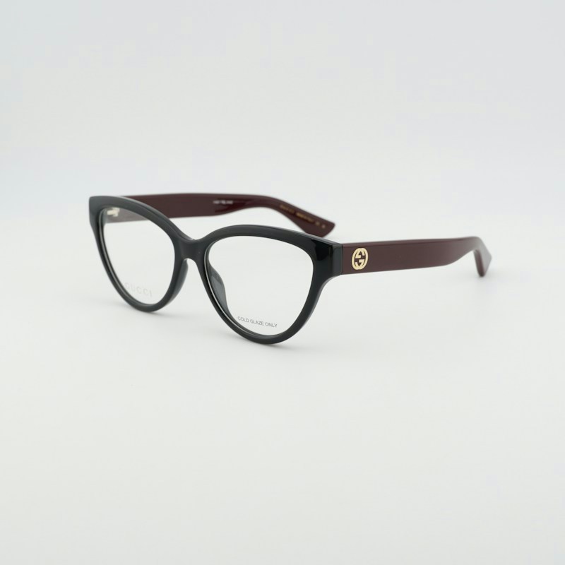 Gucci GG1581O 005 Cat Eye Eyeglasses Black