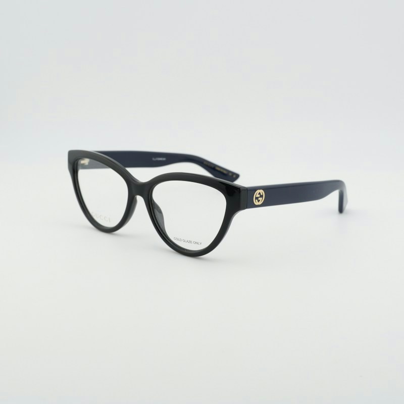 Occhiali da vista Gucci GG1581O 006 Cat Eye Nero/Blu