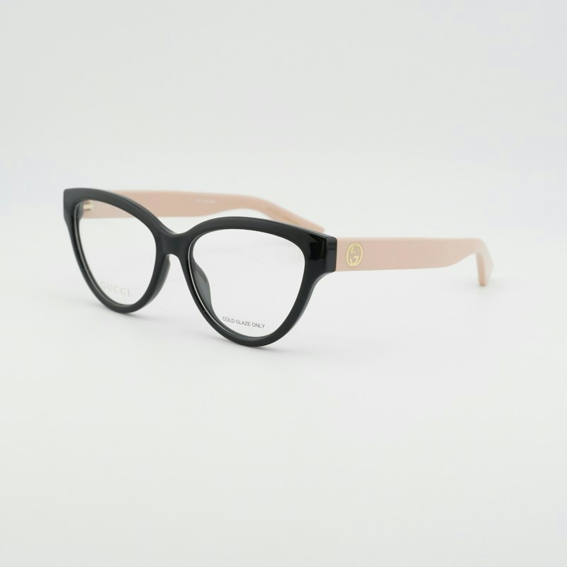 Occhiali da vista Gucci GG1581O 007 Cat Eye neri