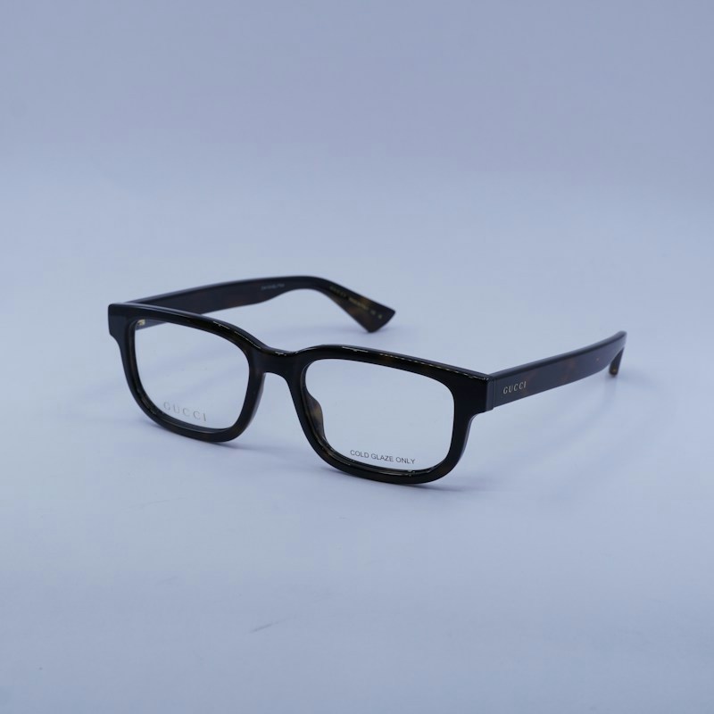 Occhiali da vista quadrati Gucci GG1584O 002 Dark Havana 53mm