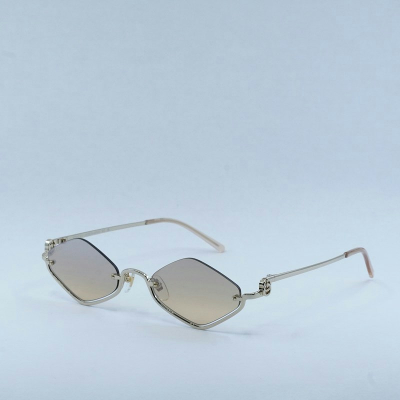 Gucci Geometric Sunglasses Gold / Orange