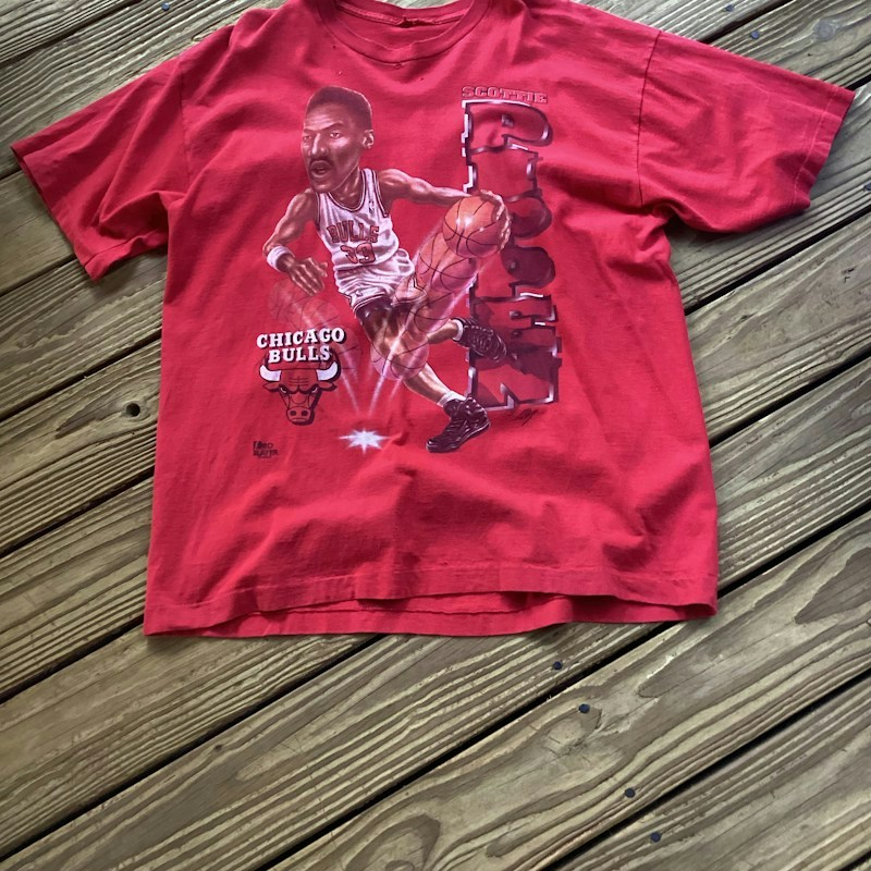 Maglietta Pro Player Scottie Pippen Chicago Bulls rossa