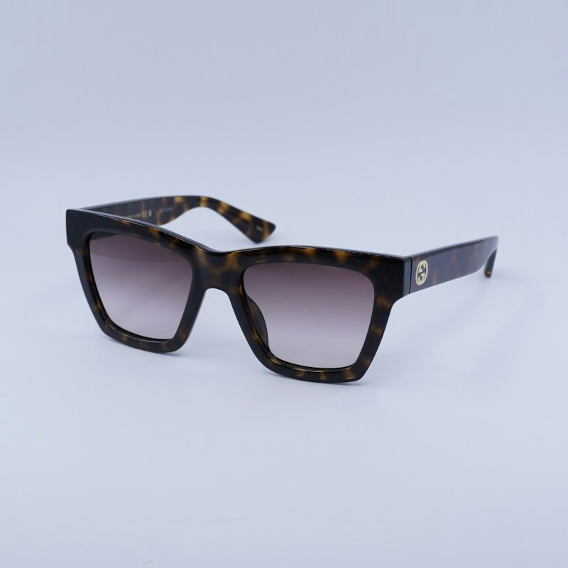 Gucci GG1714S 002 Square Sunglasses Havana / Brown Gradient