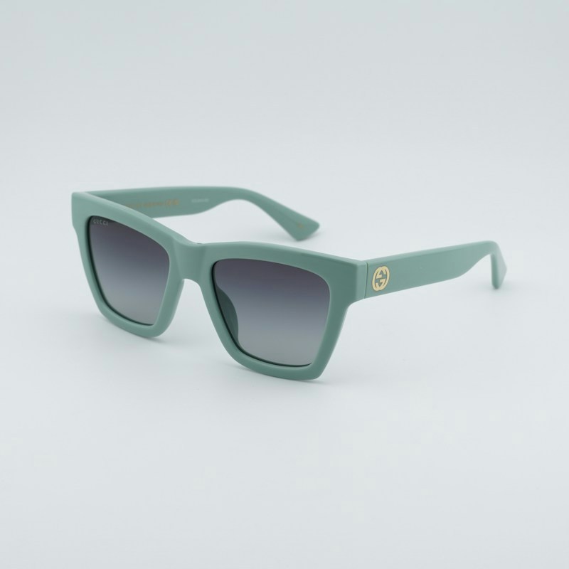 Gucci GG1714S 004 Square Damen-Sonnenbrille Grün/Grau