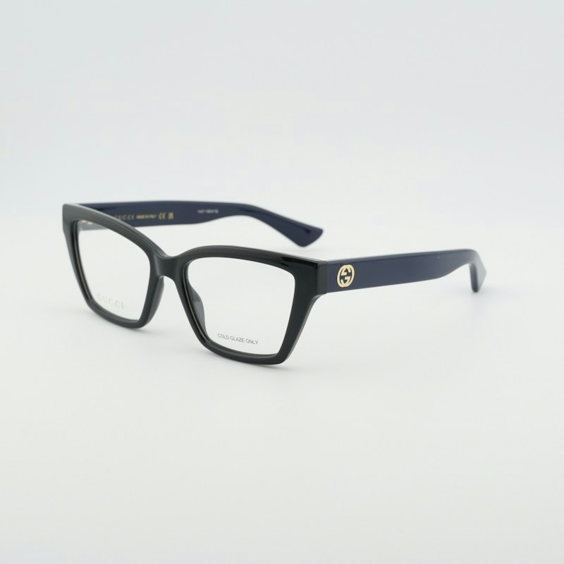 Gucci GG1715O 012 Cat Eye Eyeglasses Black