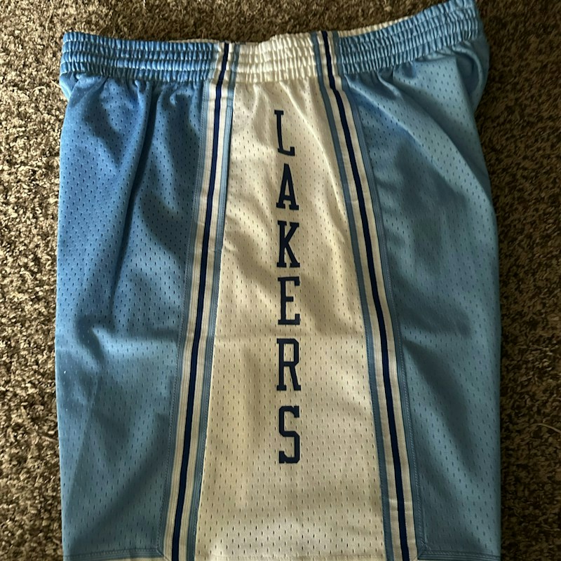 Mitchell & Ness Los Angeles Lakers Swingman Shorts White Light Blue