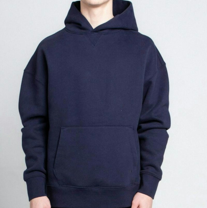 Armor Jeans Plain Hoodie Pullover Navy
