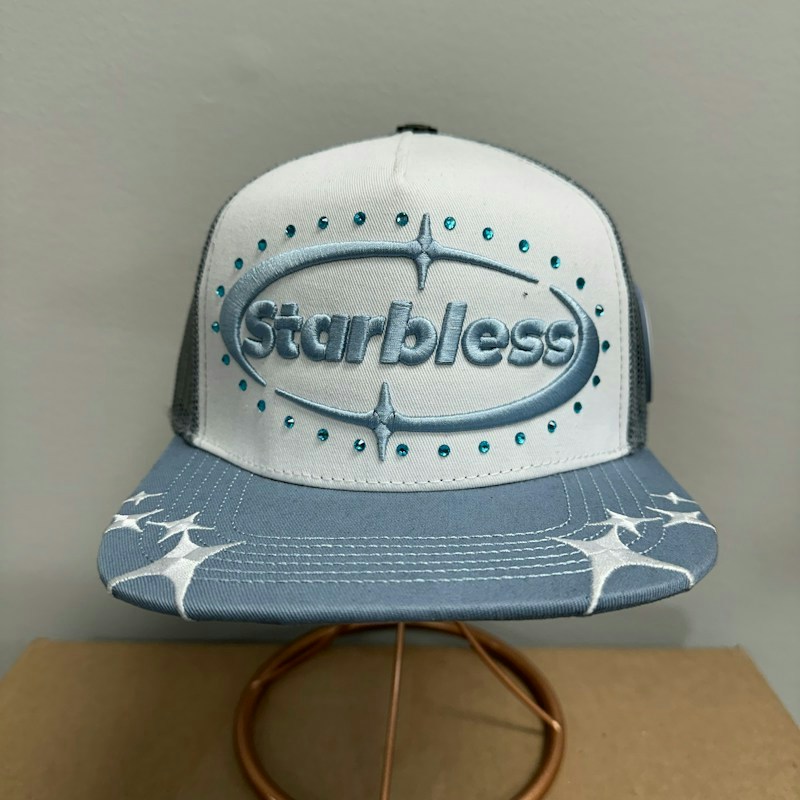 Starbless Trucker Hat Blue White
