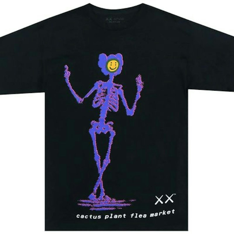 Cactus Plant Flea Market x KAWS Shirt Black
