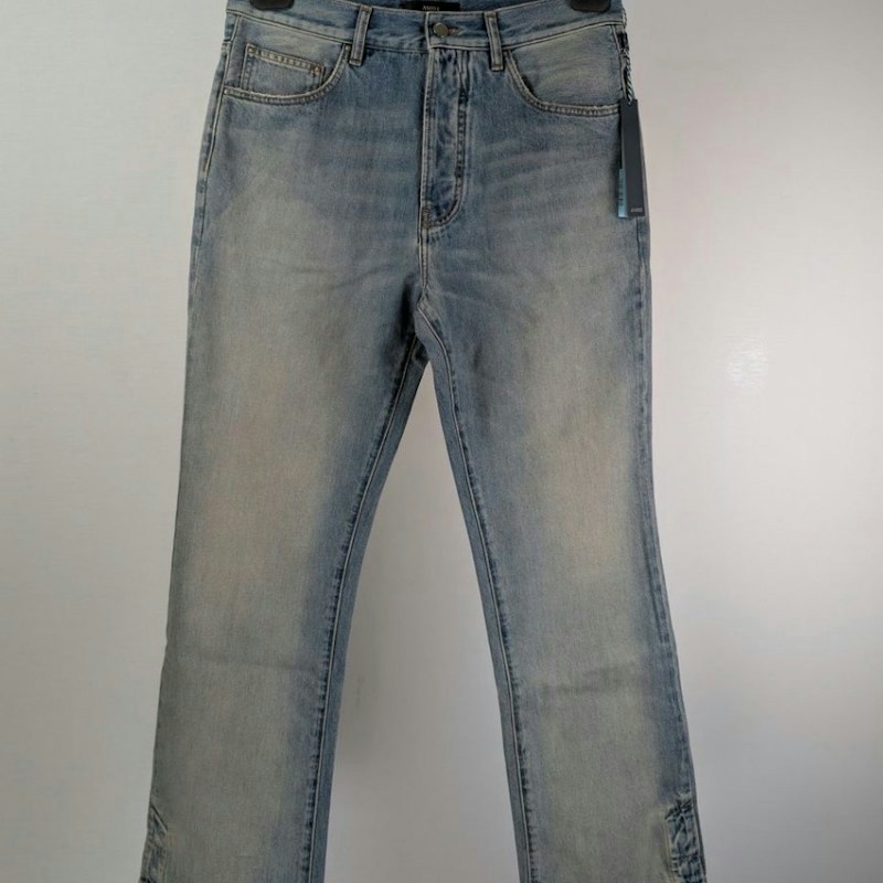 Amiri Straight Leg Floor Jean Antique Indigo