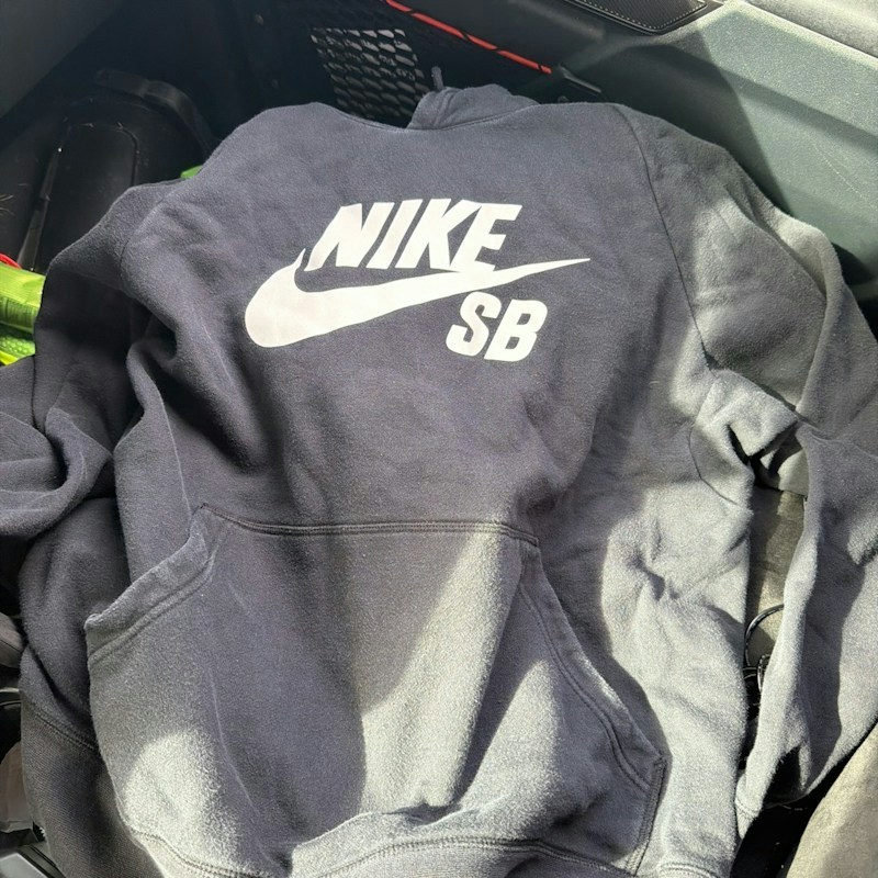 Nike SB Logo Hoodie Black