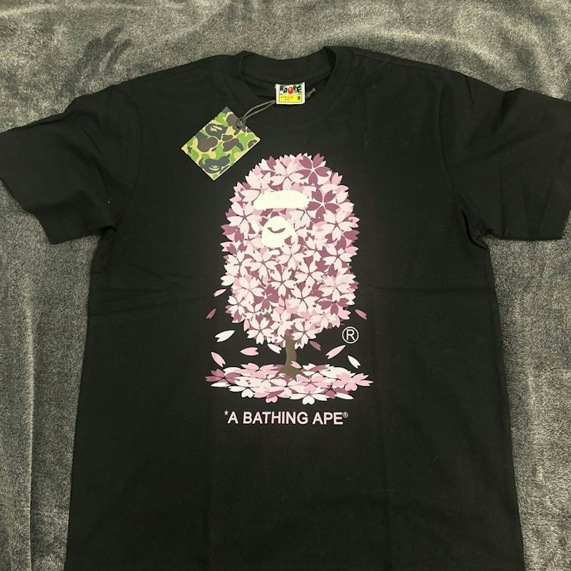 Camiseta A Bathing Ape Cherry Blossom Ape Head Negra