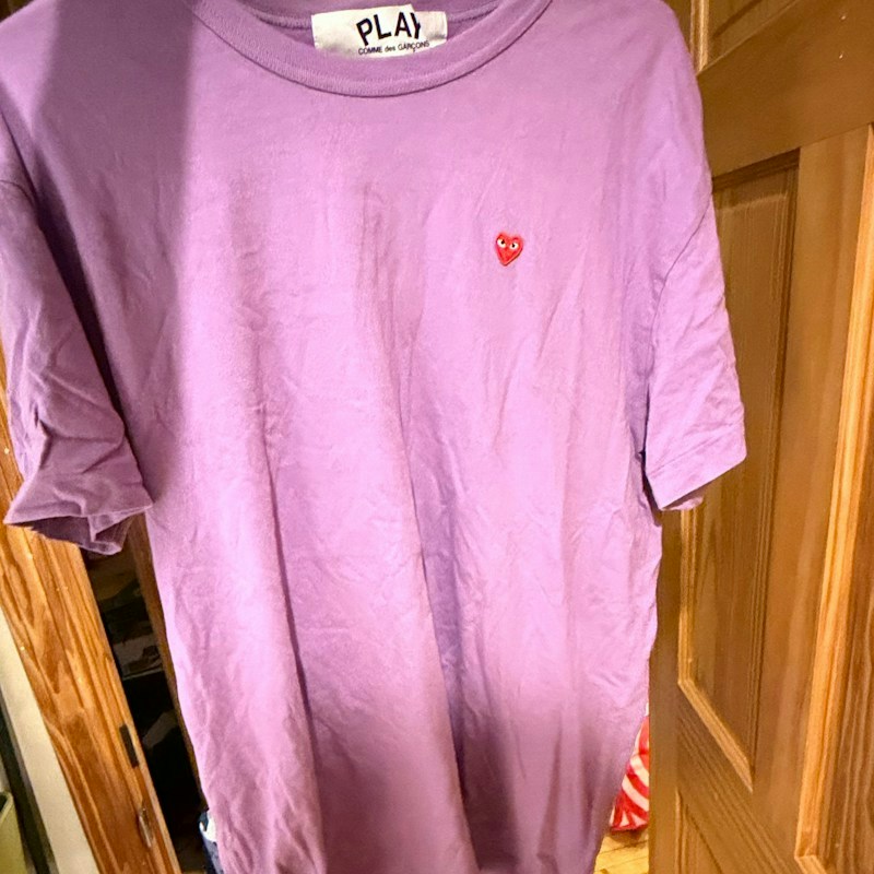 Comme des Garçons Play Heart Logo T-Shirt Purple