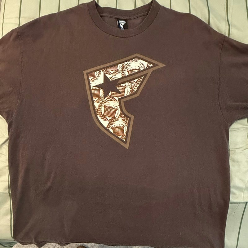 Famous Stars and Straps Graphic T-Shirt Brown