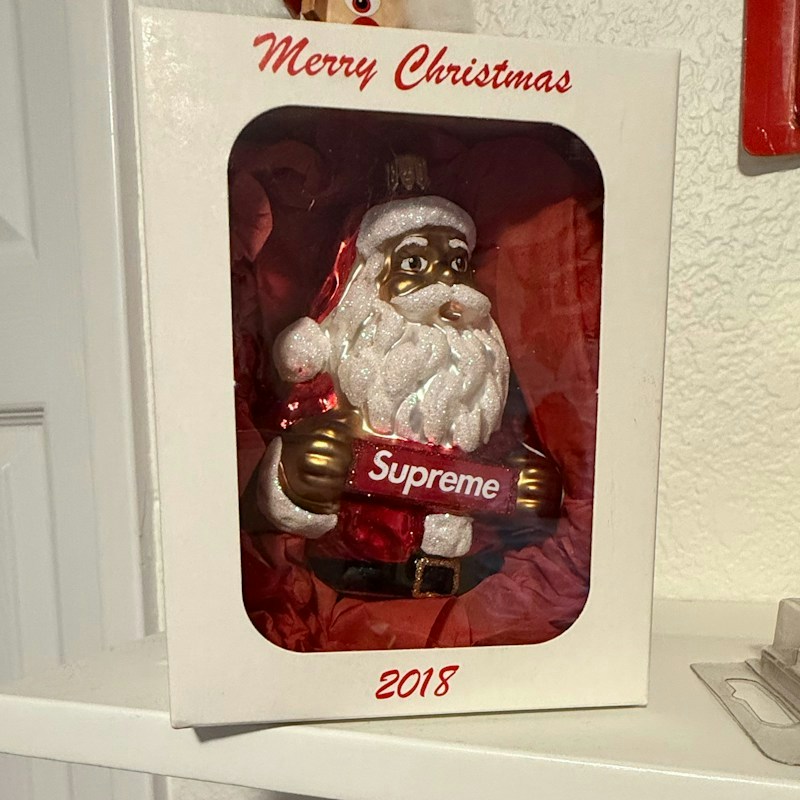 Supreme Santa Ornament FW18