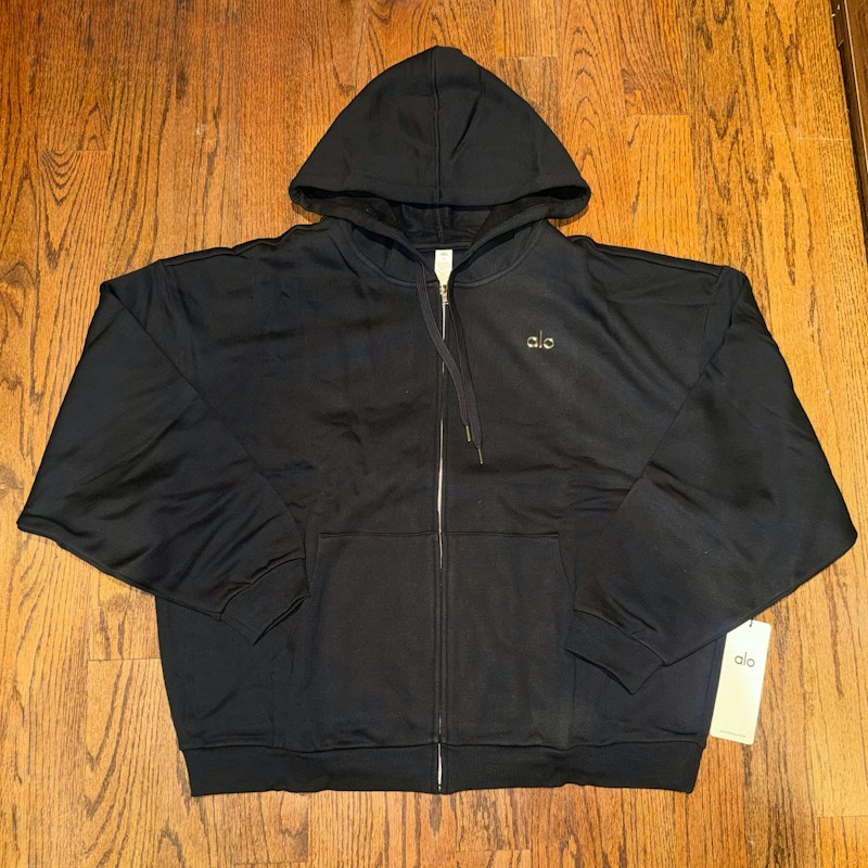 Alo Yoga Accolade Full Zip Hoodie Black