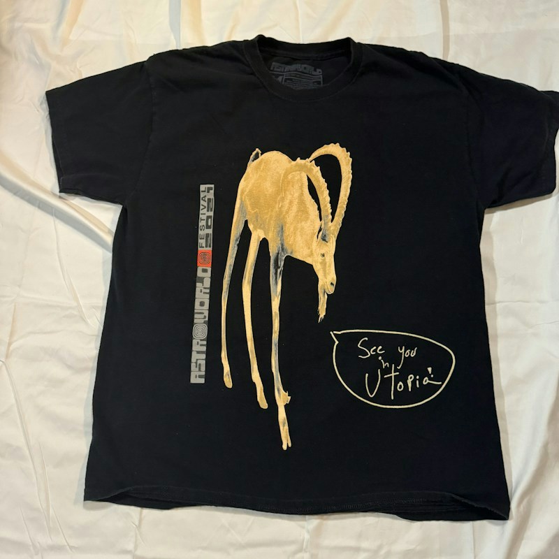 Travis Scott Astroworld Festival 2021 Utopia Mountain T-Shirt Black