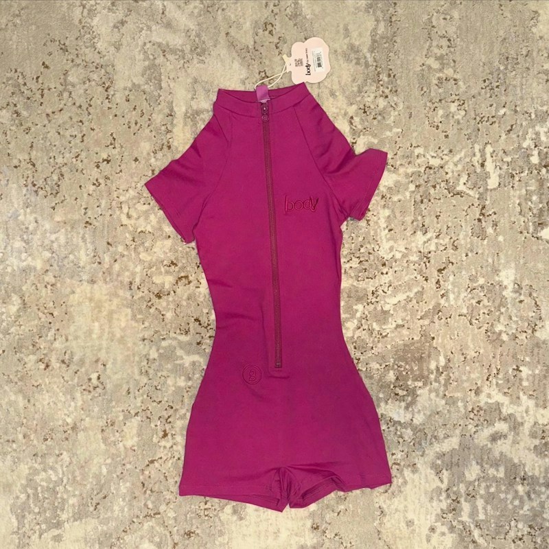 BodybyRaven Basics Romper Raspberry