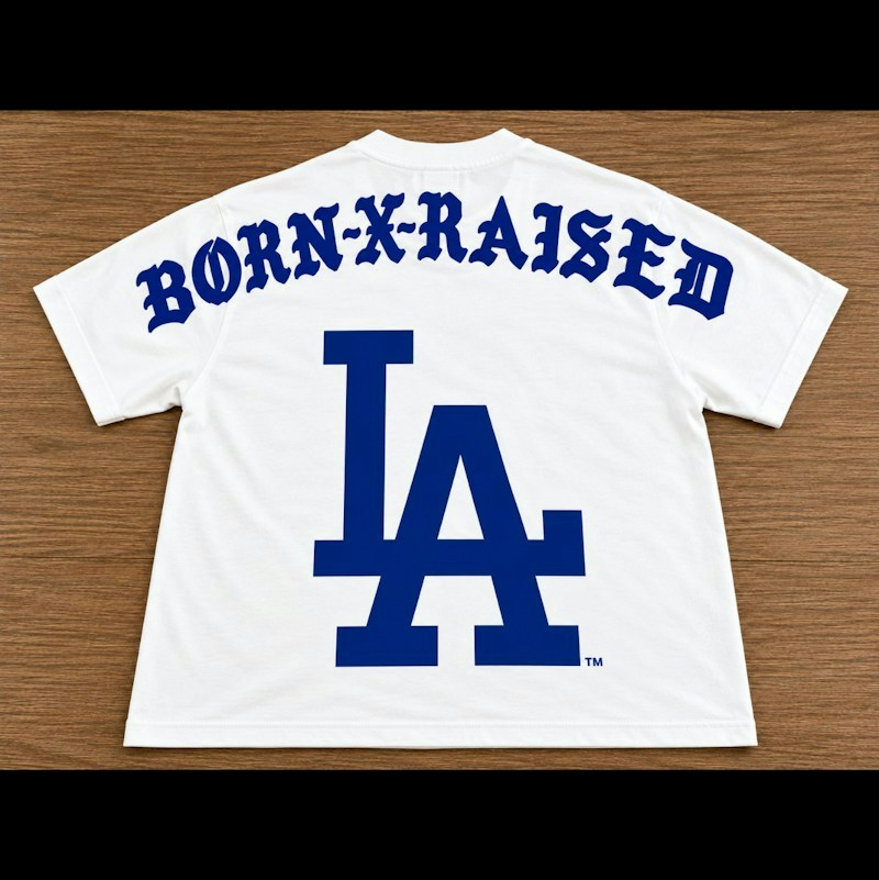 Born X Raised Los Angeles Dodgers T-Shirt White