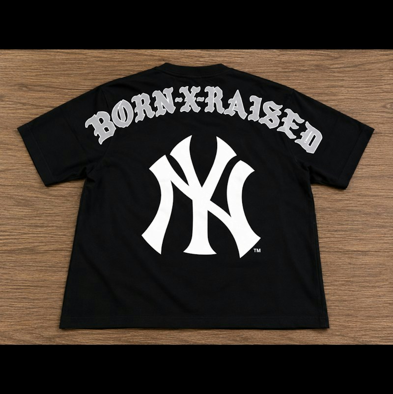 Born X Raised New York Yankees T-Shirt Black