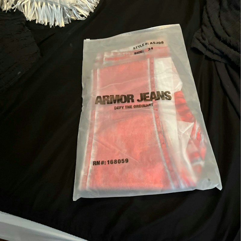Armor Jeans Stacked Denim Red