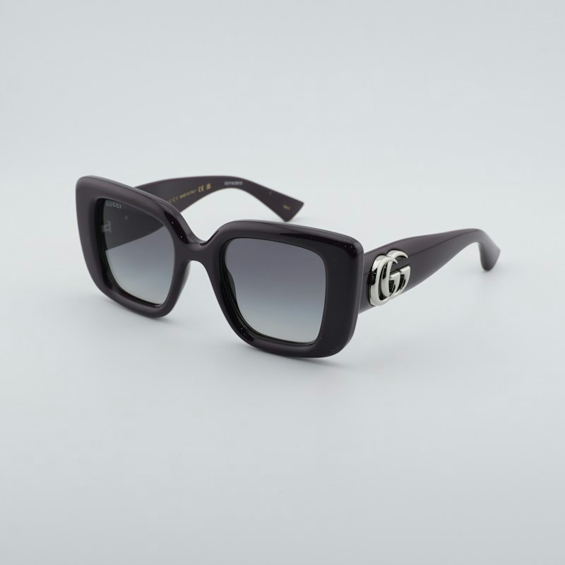 Gucci GG1975S 004 Square Sunglasses Purple / Grey