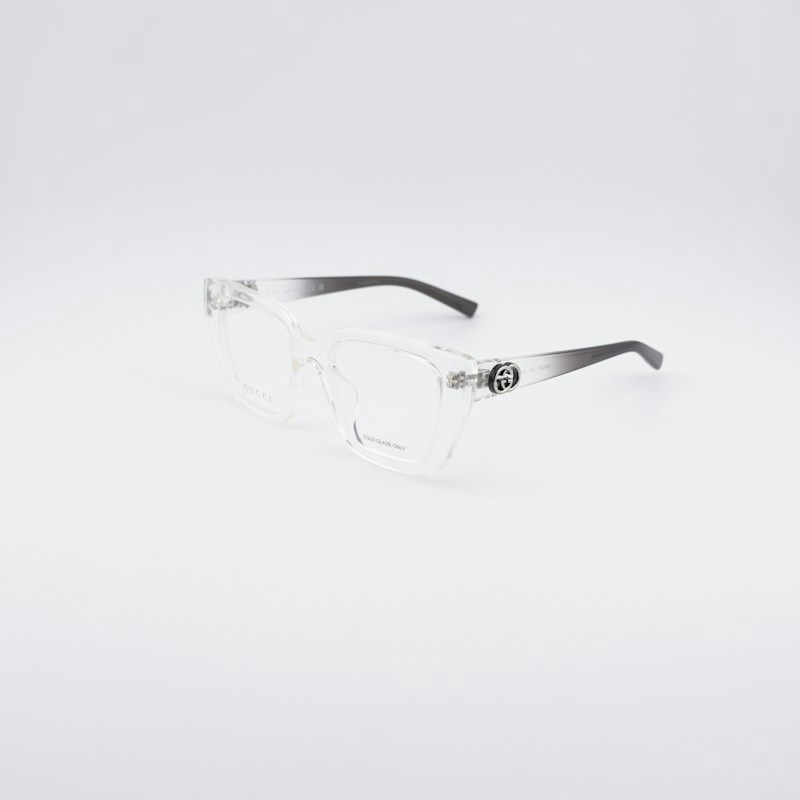 Occhiali da vista quadrati Gucci GG2028O 004 Crystal 50mm