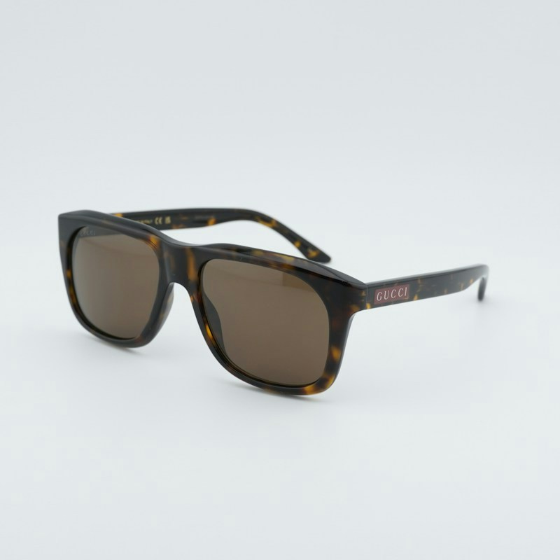Occhiali da sole quadrati Gucci GG2077S 002 Havana/Marrone