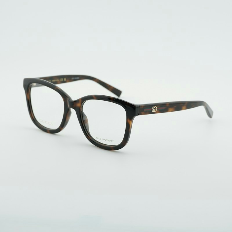 Occhiali da vista quadrati Gucci GG2104O 002 Havana 53mm