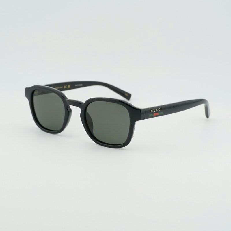Occhiali da sole quadrati Gucci GG2106S 001 Neri/Grigi