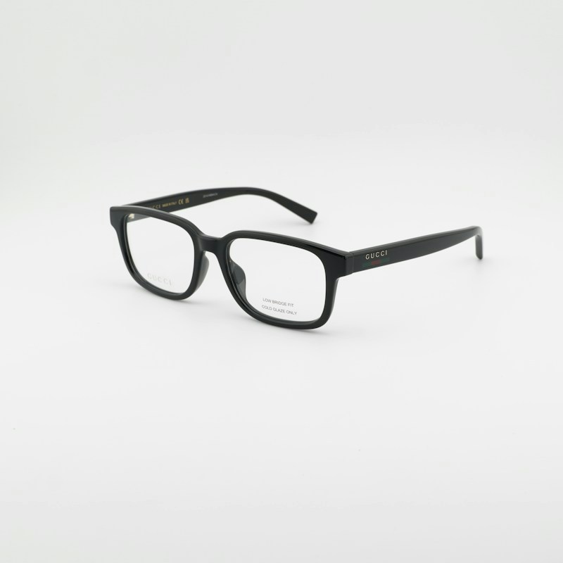 Gucci GG2107OL 005 Square Eyeglasses Shiny Black
