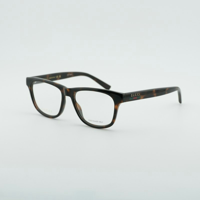 Occhiali da vista quadrati Gucci GG2108O 002 Havana 55mm
