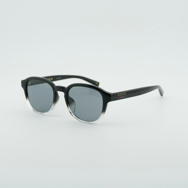 Occhiali da sole quadrati Gucci GG2109SK 003 neri sfumati\ grigi