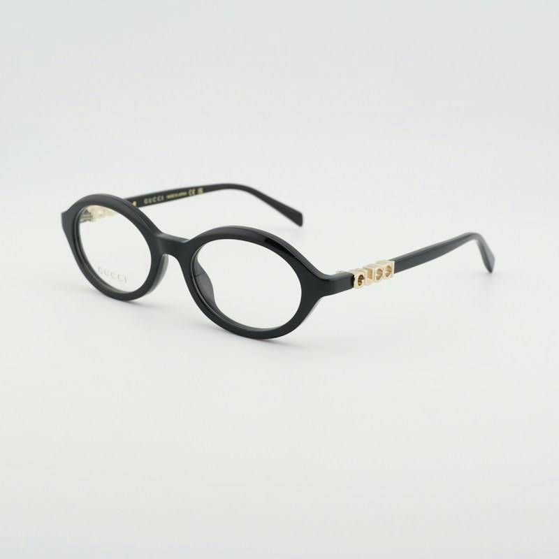 Occhiali da vista da donna ovali Gucci GG2153O 001 51 mm neri
