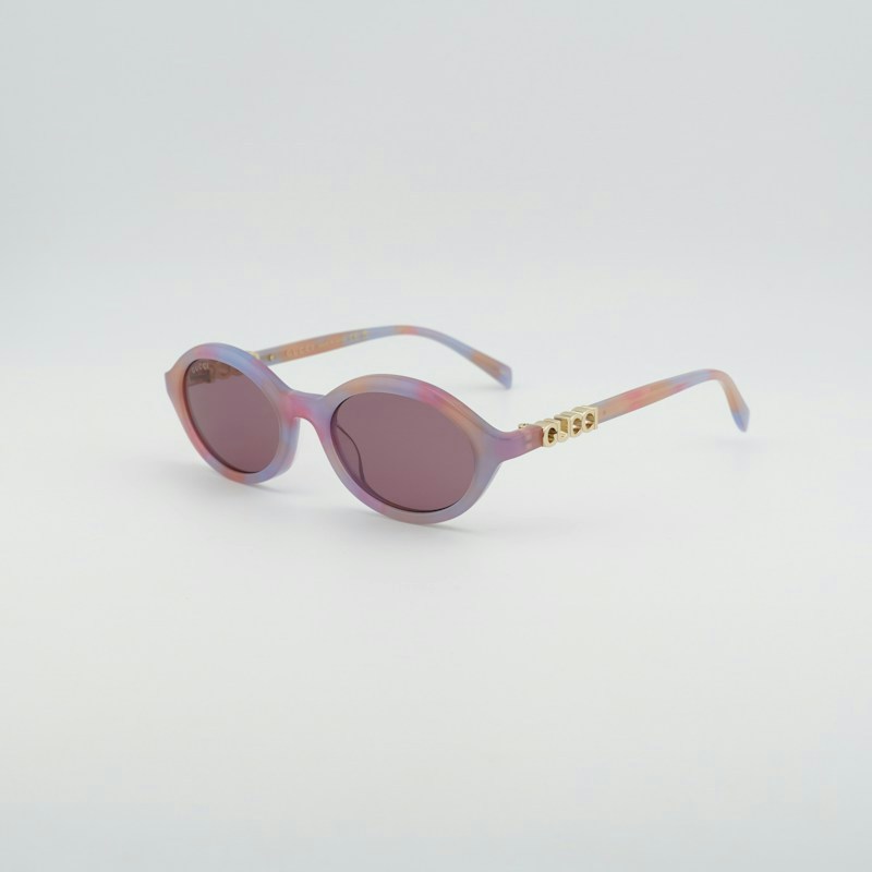 Gucci GG2153S 005 Oval Sunglasses Pink Havana / Violet