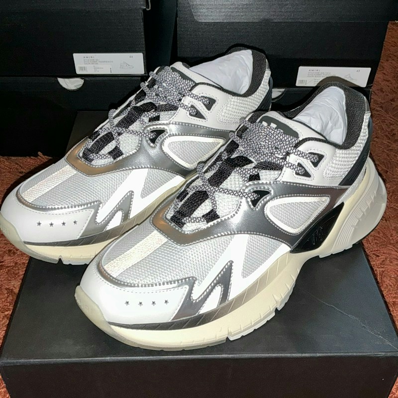AMIRI MA Runner Black White Silver