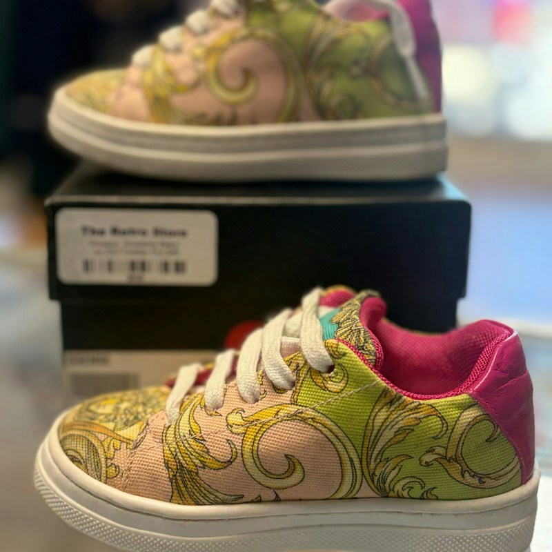 Versace Low-Top Sneaker Barocco Pink Green (Kids)