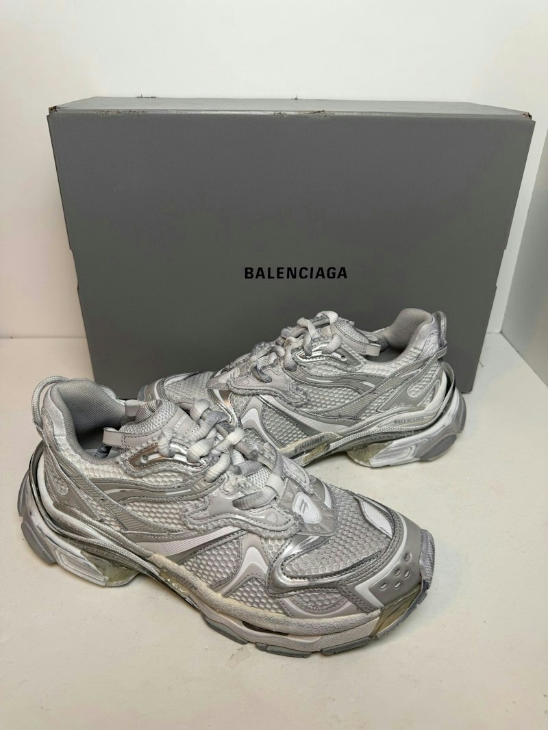Balenciaga Runner Trainers Silver